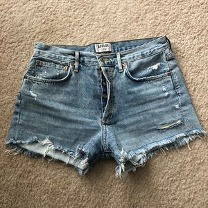 Agolde Vintage Parker Cut-off Shorts in Swap Meet